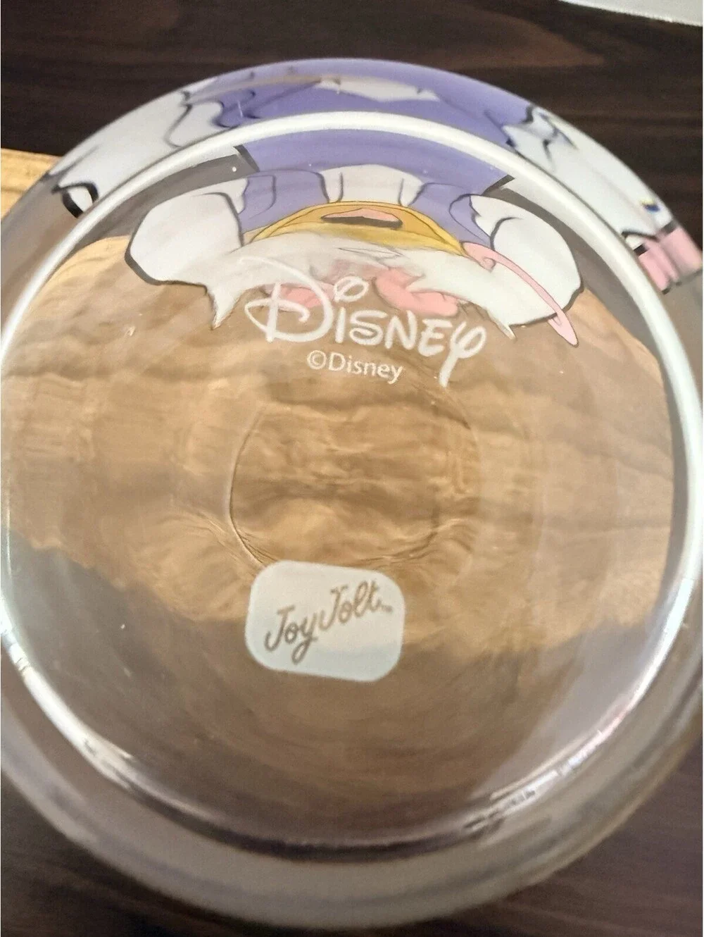 JoyJolt Disney Daisy Duck Peek A Boo 16 oz Can Glass Tumbler Drinking Glass